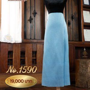 ผ้าซิ่นยกเล็ก ลายเทพกุญชร No.1590