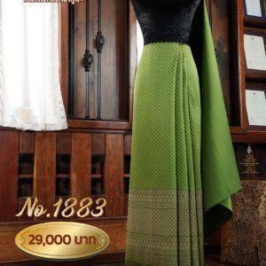 ผ้าชุดยกเล็ก ลายเทพกุญชร No.1883