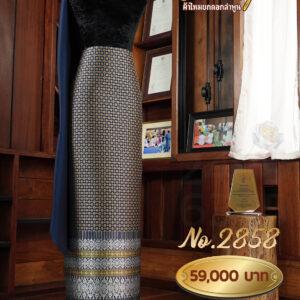 ผ้าชุดยกใหญ่ ลายพิกุลเกสร No.2858